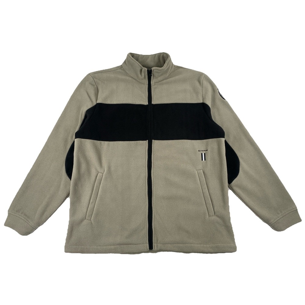 Whitespace By Shaun White Polar Fleece Jacket Gray Black Men's Large (Corp Logo)